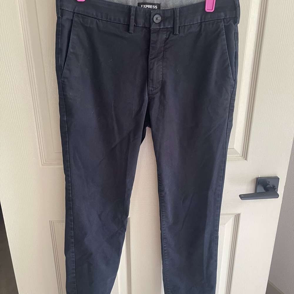 Express Men's Dark Navy Chinos